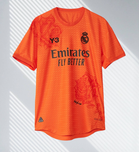 Real Madrid Y-3 2023/2024 Fourth Orange Jersey