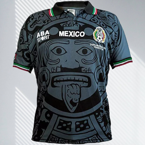 National Mexico 1998 Black Retro Jersey