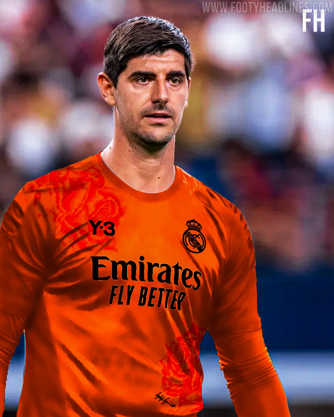 Real Madrid Y-3 2023/2024 Fourth Orange Jersey